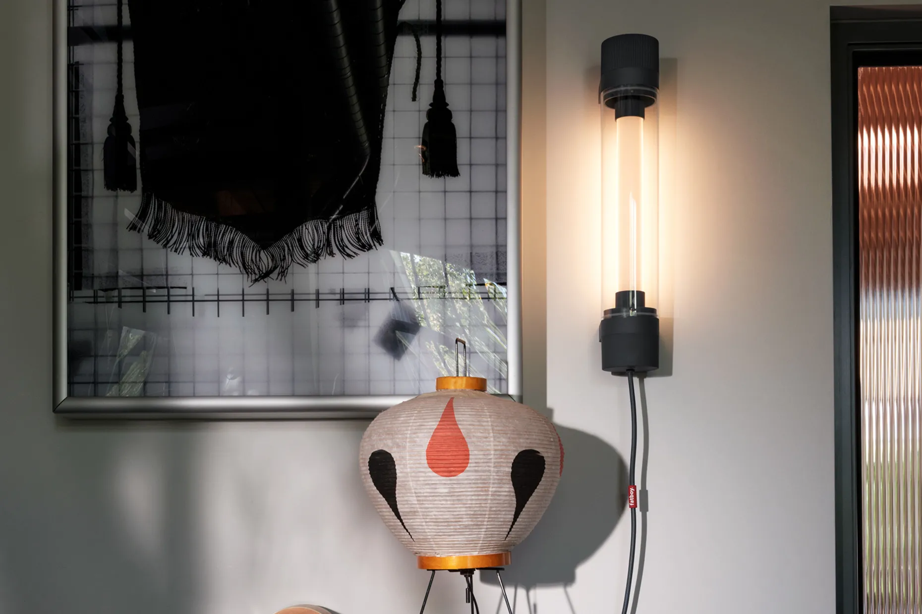 Tjoep Small Hanglamp, zwart, 9x50x9 cm