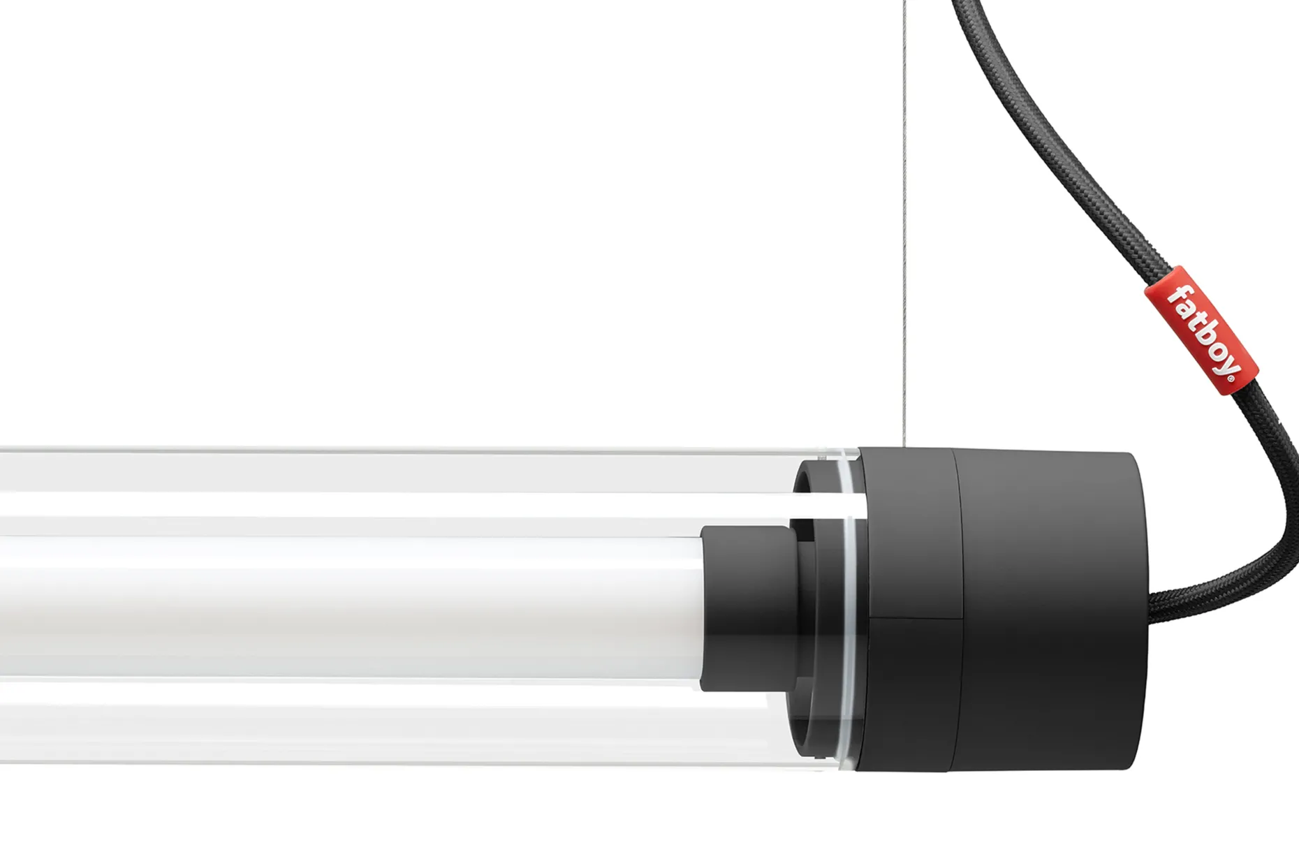 Tjoep Small Hanglamp, zwart, 9x50x9 cm