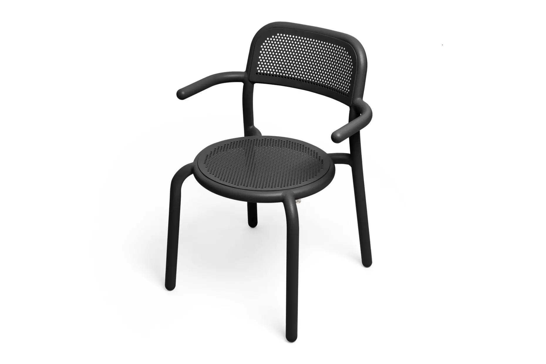 Toní Armchair Tuinstoel met armleuning, zwart, 59.5x54.5x80.5 cm