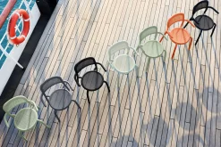 Toní Armchair Tuinstoel met armleuning, zwart, 59.5x54.5x80.5 cm