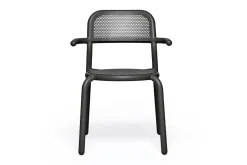 Toní Armchair Tuinstoel met armleuning, zwart, 59.5x54.5x80.5 cm